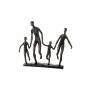Skulptur "Familie", Poly, bronzefarben, ca. 35 x 32 cm