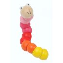 Geleed dier buigworm roze-rood-geel