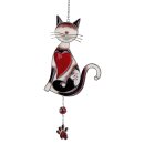 Hänger Katze, Tiffany Art, ca. 38 cm, sitzend