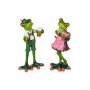 Froschpaar in Tracht, 2er Set, ca. 17 cm