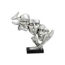 Decorative object black-silver, about 37 cm