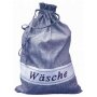 W&auml;schesack, blau-wei&szlig; kariert, ca. 45 x 65 cm