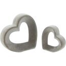 Coeur "Grey", set de 2