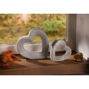 Herz "Grey", 2er Set