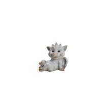 Dragon stone look, sitting, approx. 24 x 17 x 22 cm