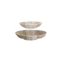 Decorative bowl, white-washed