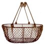 Decorative iron wire basket | antique brown