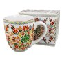 Jumbo XXL Mug "Ethno Cutouts", approx. 1000 ml