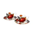 Espresso cups "White roses", set of 2, each...