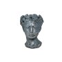 Bust ceramic, antique silver, ca. 16 x 21 cm