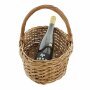 Ironing basket with braid pattern, solid willow natural, approx. 35 x 25 x 15 cm