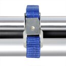 Fastening straps tension strap for bike carrier blue set of 4 40 cm metal buckles