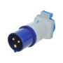Adapter coupling from CEE to Schuko outlet