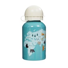 Children water bottle "Endangered animals", approx. 6.5 x 15 cm