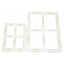 Dekofenster "Shabby", 2er Set, ca. 30 x 40 cm, 45 x 60 cm