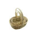 Ironing basket "sea grass", set of 3