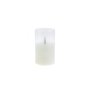 LED candle in glass, white, approx. Ø 7.5 x 15 cm