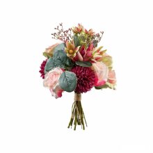 Strauß 27 cm Rosen/ Dahlien, pink
