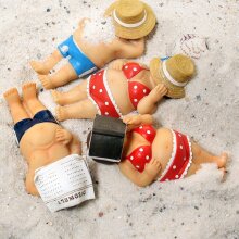 Figure vacationer, female with hat