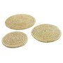 Sea grass coaster set of 3 diameter 31/26/22 cm