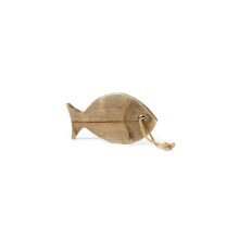 Poisson en bois à suspendre, brun - naturel, env. 30 x 17 cm