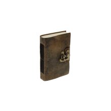 Carnet de notes, cuir antique brun, env. 10 x 15 cm