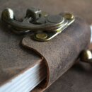 Carnet de notes, cuir antique brun, env. 10 x 15 cm