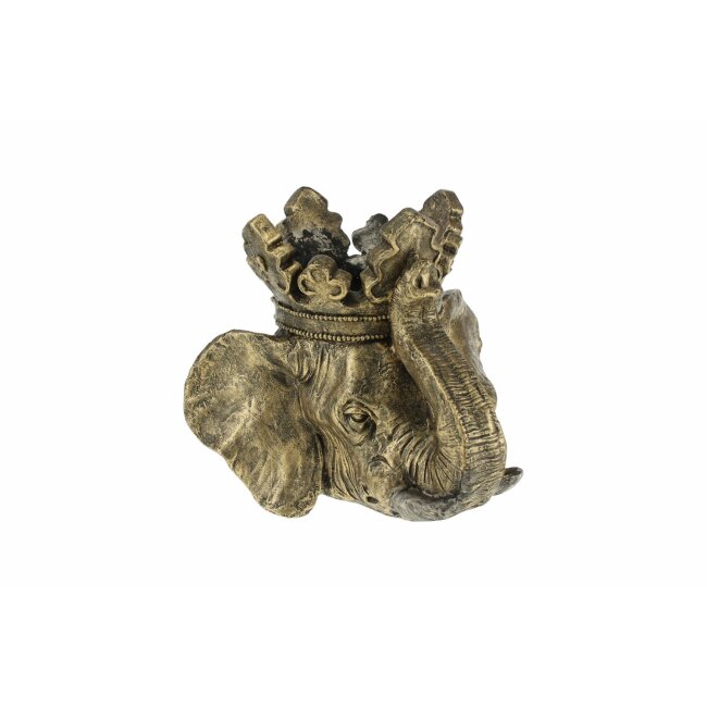 Elefanten Pflanzkopf Jumbo, gold, ca. 45 x 44,5 x 37,5 cm