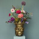 Monkey planter head Kong, gold, approx. 28.5 x 34.5 x...