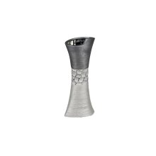 Vase gris argenté, env. 13 x 30 cm