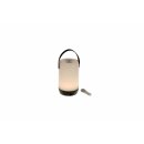 LED lantern with touch, white/ black, approx. 11.5 x 19 cm