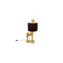 Lampe de table girafe Lucie, noir/or, env. 35 x 28 x 70 cm