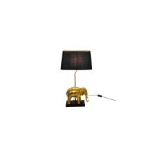 Lampe de table éléphant, or/noir, env. 35 x 18,5 x 63,5 cm