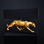Panther table lamp Baghiro, gold/ black, approx. 60.5 x 14.5 x 38.5 cm