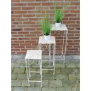 Présentoir à fleurs Tables à fleurs en métal I Set de 3 pièces