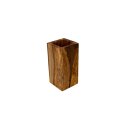 Olive wood utensil holder, approx. 8 x 8 x 15 cm