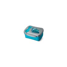 Wisdom Nice Box, lunchbox met koelblok, ca. 12,5 x 17 x 8 cm, turquoise - "water".