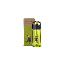 Wasserflasche - Kinder, ca. 0,35 l, limette - Affe