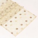Chemin de table "Pünktchen" transparent motif filé beige crème