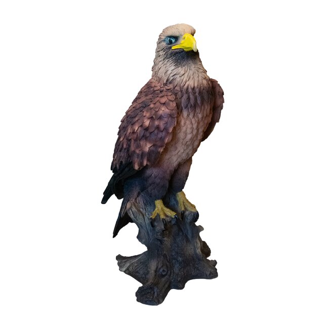Adler auf Baumstamm, ca. 66 x 28 cm