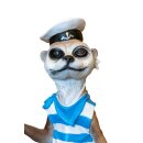 Meerkat sailor with anchor and tea light - lantern, about...