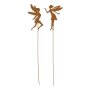 Garden plug " Fairy" set of 2 rust optics garden decoration metal elf