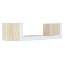 Wandregal Holz Weiß  im 3er Set