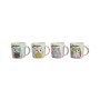 Becher Kaffeetasse  Eule aus Porzellan im 4er Set, ca. 350 ml niedliches Design