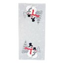 Nappe Bonhomme de neige, gris-rouge-blanc, 40/85