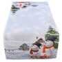 Tischwäsche Läufer mit Schneemänner und Winter Landschaft, Weihnachtliche 40 x 90 cm aus Polyester