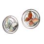 Wanddeko Schmetterling Metall 2er Set