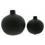 Vase Noir | 2er Set | Ø 11x11 cm | Ø 16x16 cm