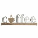 GILDE Alu Schriftzug "Coffee" auf Holzbasis I...