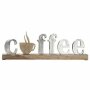 Alu Schriftzug "Coffee" auf Holzbasis